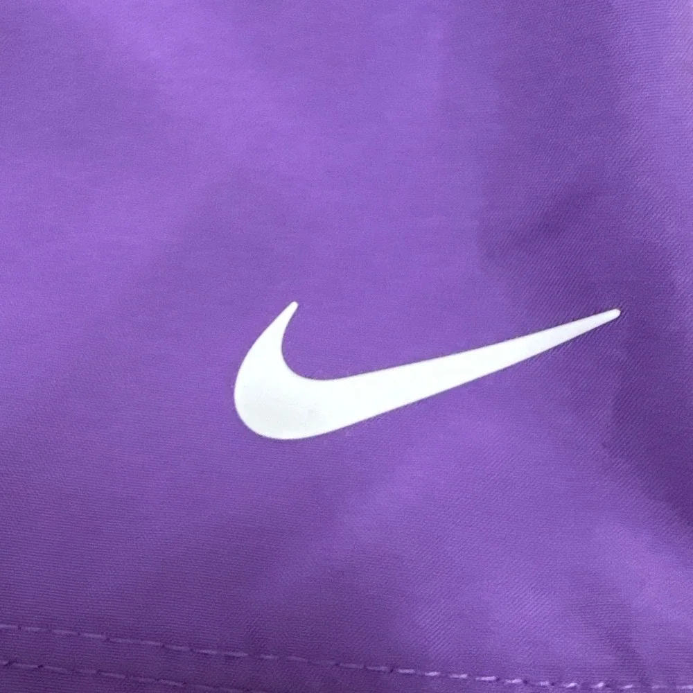 Nike Boys Kids Dri-FIT Athletic Shorts Purple Elastic Waist Drawstring Small S